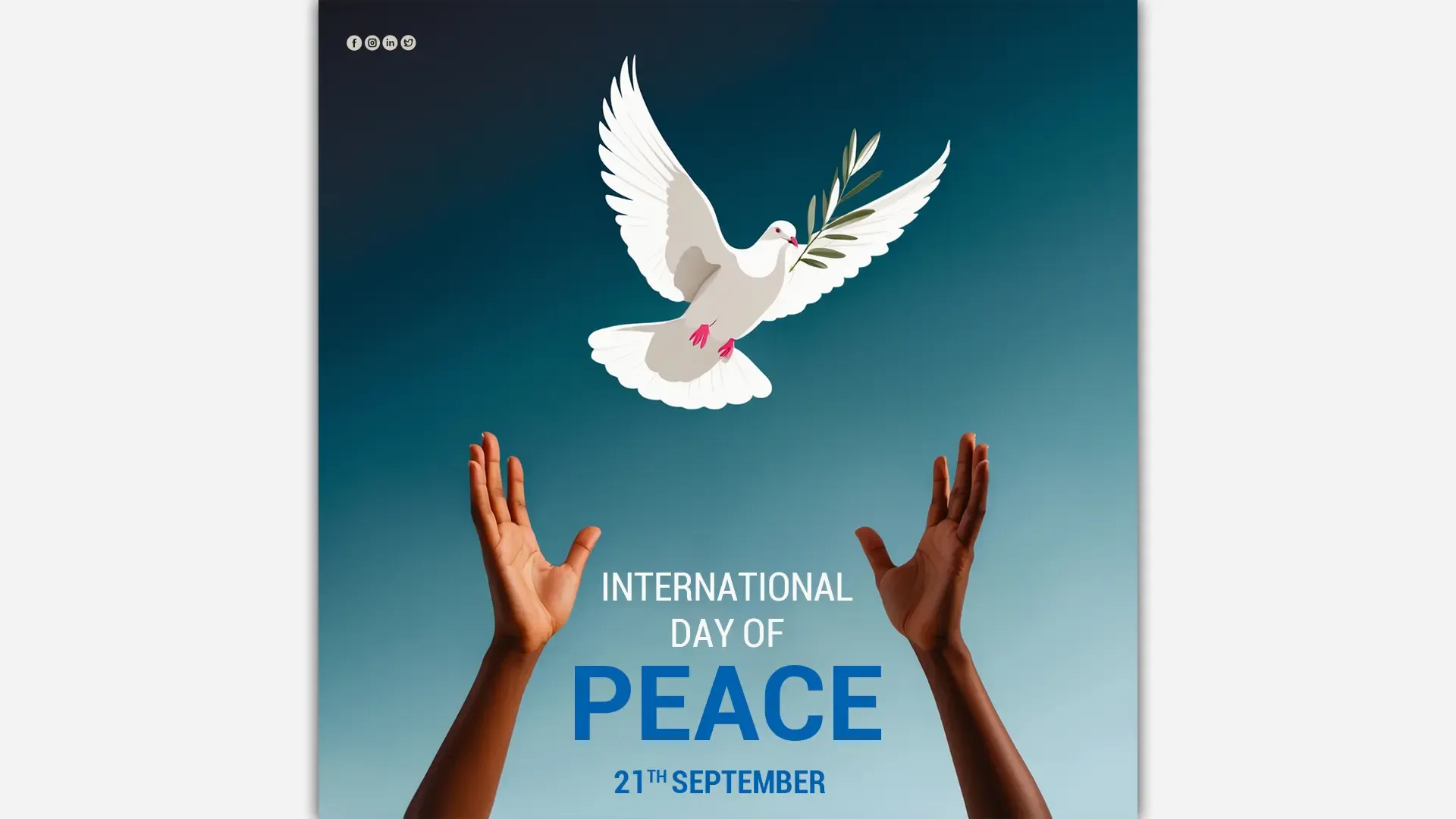 Creative Instagram Post Template for International Day of Peace